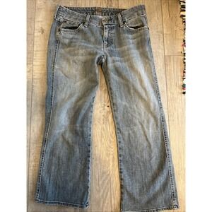 7 Seven For All Mankind "A" Pocket Jeans Women's Size 27 Light Wash Cropped
